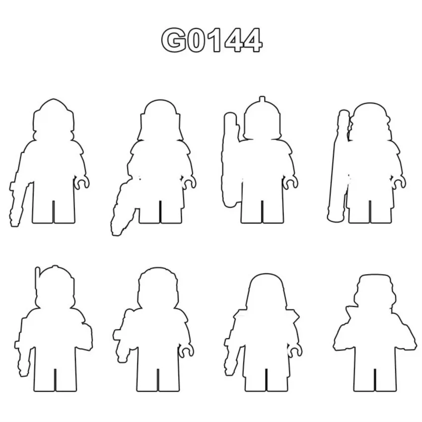 Figurines d'action blocs de construction de film G0144 GH0329 GH0330 GH0331, meilleur cadeau pour garçons et filles, jouets d'anniversaire et de vacances