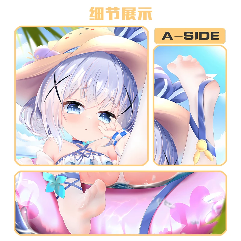 Anime Is The Order A Rabbit? Kafuu Chino Sexy Dakimakura Hing Body Pillow Case Cover Pillowcase Cushion Bed Lining Gifts QN