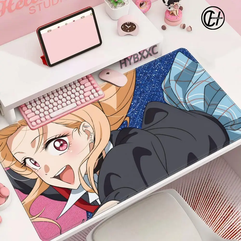 Anime Girl M-Marin K-Kitagawa My Dress-Up D-Darling Mouse Pad Keyboard Mouse Pad Desk Mat PC Carpet Pad Non-Slip Desk Mat HYBXXC
