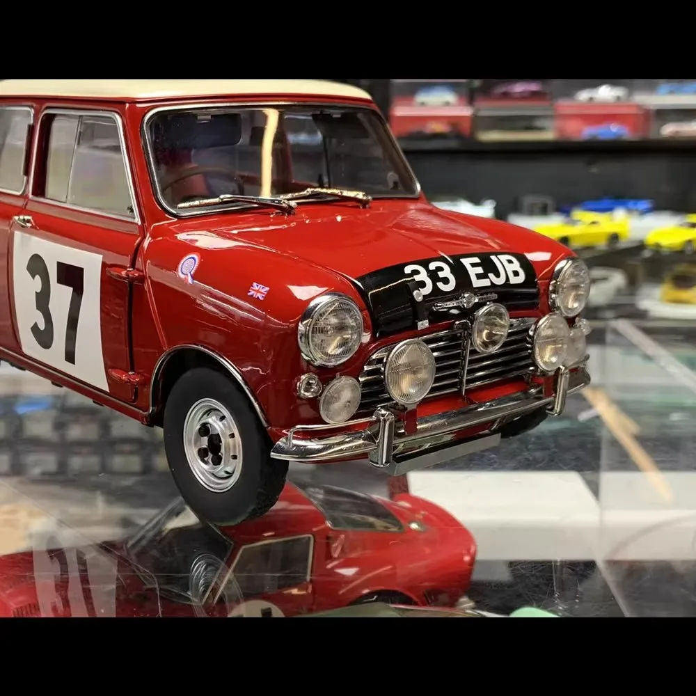 صن ستار 1/12 موديلات X صغيرة 5321T ميني كوبر إس # 37 الفائز رالي مونتي كيرلو 1964 نموذج سيارة محاكاة مجموعة سيارات هدية