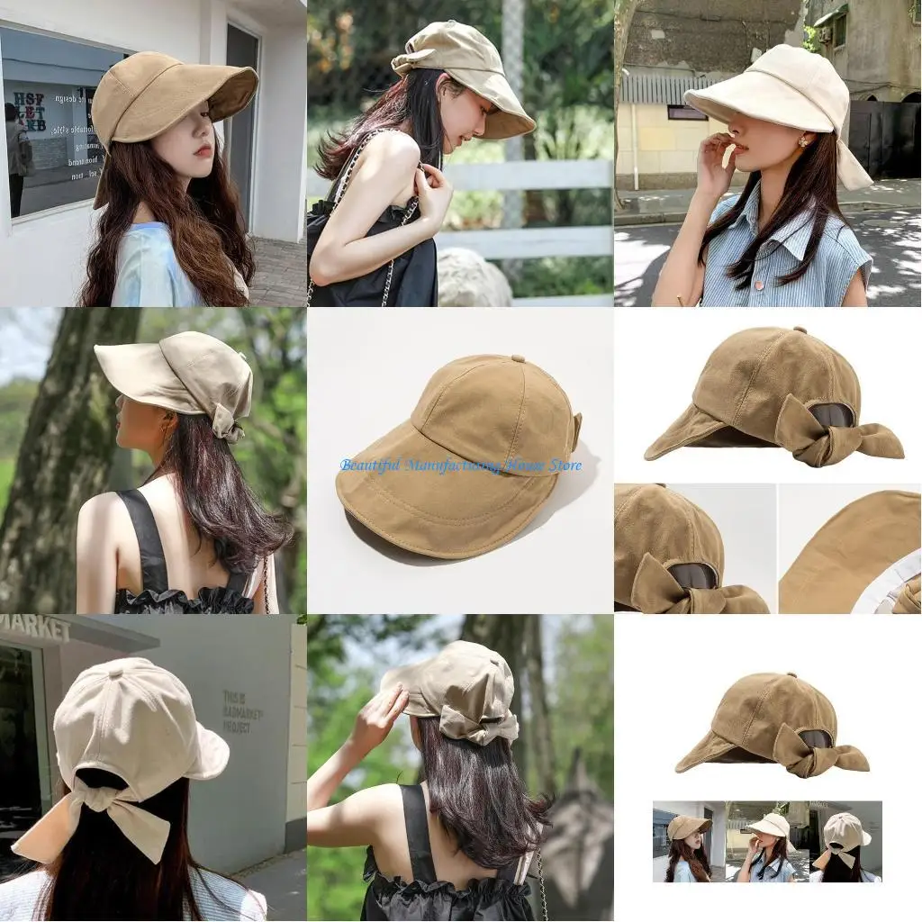 

E56A Summer Bucket Hat for Girls Women Korean-style for Camping Climbing Lovers