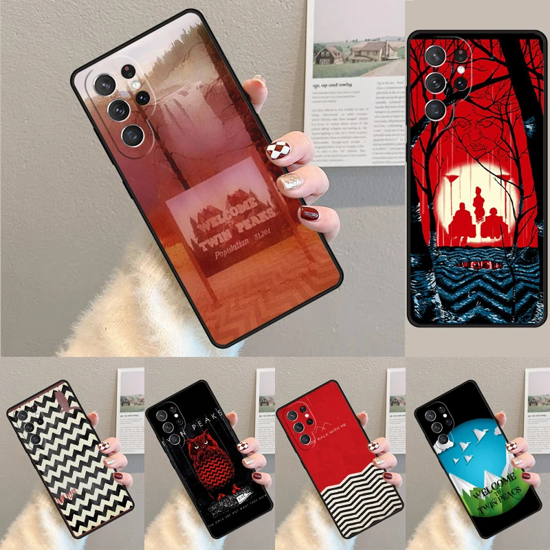 Willkommen bei Twin Peaks: Weiche TPU-Handyhülle für Samsung Galaxy Note 10 Pro S26 S25 S24 S23 S22 Ultra Plus S21 FE S20 Cover
