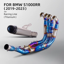 For BMW S1000RR 19-26 M1000RR 19-24 S1000R M1000R 21-26 Motorcycle Exhaust Full System Racing Line Manifold Double Layer Muffler