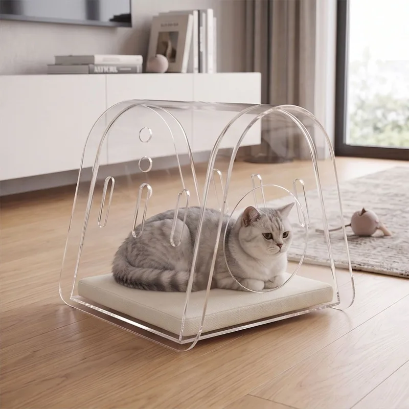 Acrylic cat litter collection, multiple styles to choose from