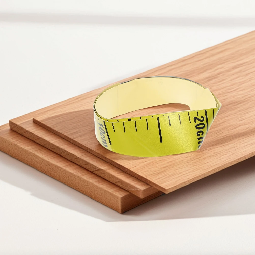 

2 Pcs Water Level Scale Tape Adhesive Measuring Tapes Ruler Peel and Stick Backing