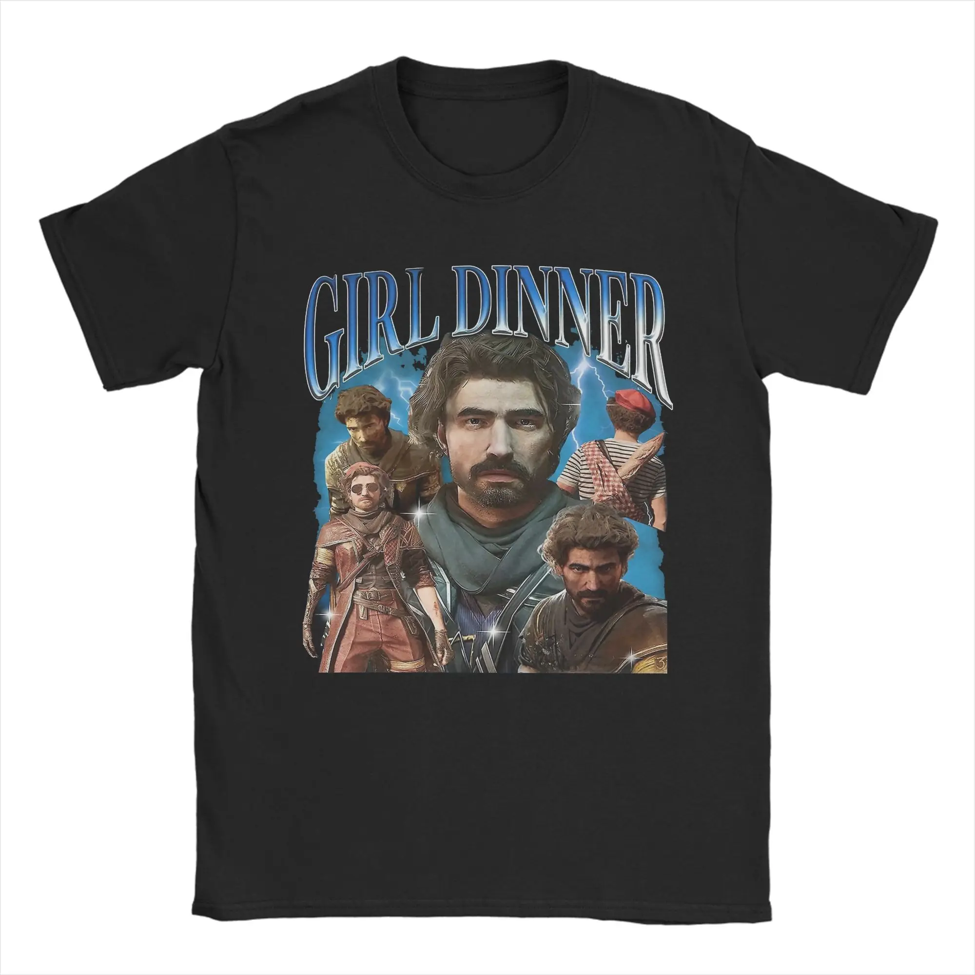 Girl Dinner Gustave T Shirt For Men Women Cotton Top Tee Funny Clair Obscur Expedition 33 O-neck Short Sleeve
