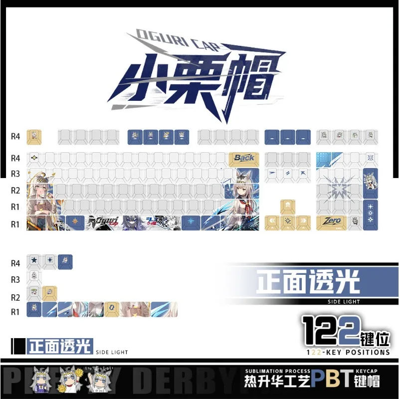 Xiaoli Hat Theme Anime Keycaps Mechanical Keyboard Original PBT Custom Cute Keycaps PC Game Keyboard Collection Gift Keycaps