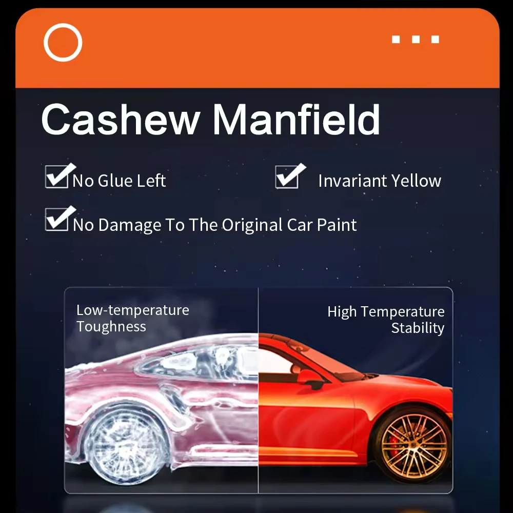 Hot Selling Transparante Krasbestendige PPF Autobeschermfolie UV-bestendige coating met TPU en PVC lichaamspositie