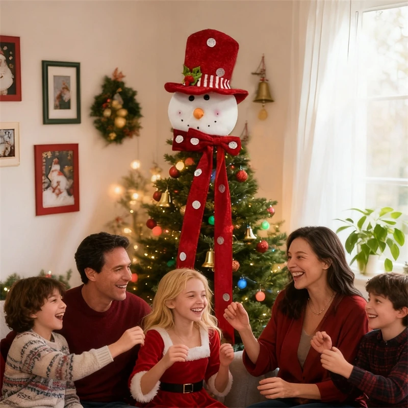 

Рождественская елка, снеговик, топпер, кукла, плюшевое праздничное украшение для дома, праздничная атмосфера, вечерние центральные украшения, детский семейный подарок