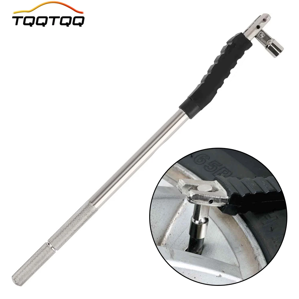 Tire Valve Stem Puller Tool No Scratch with Valve Core Tool Perfect Replacement for Universial car Valve Stem Extenders Straight