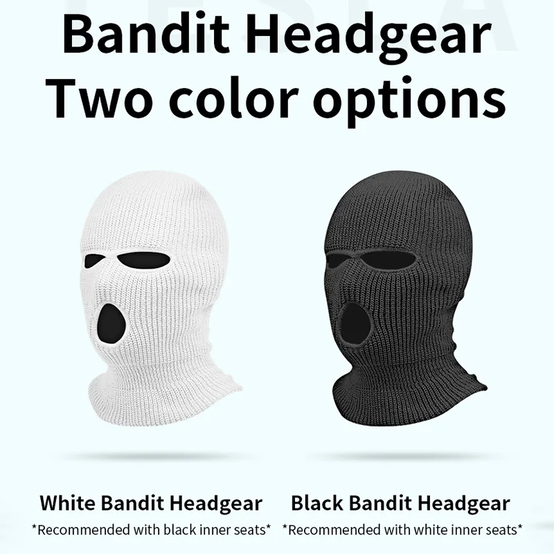 For Tesla Model Y/X/S/3 Car Seat Personality Funny Bandit Headgear Street Pranks Sentinel Decoration Hat Interior Accessories