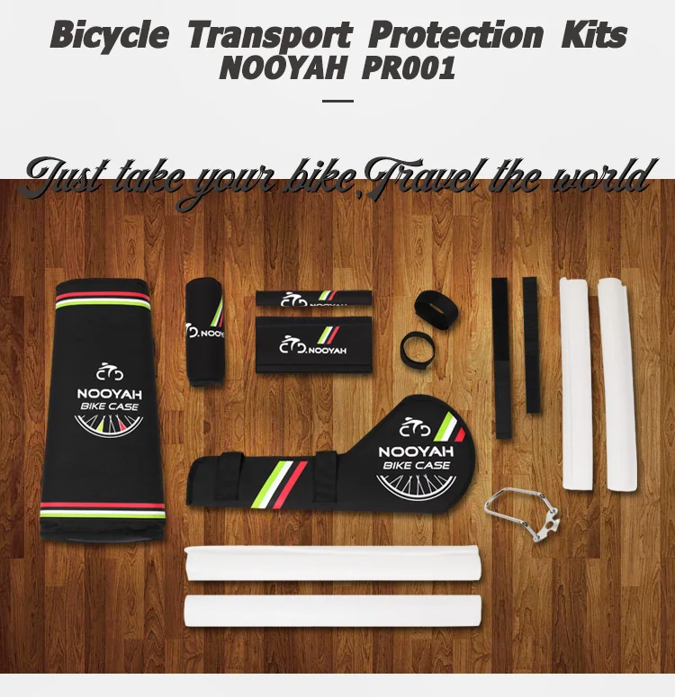 NOOYAH Fahrrad Schutz Kits Fahrrad Rahmen Schutz Set MTB Rennrad Zubehör Transport Werkzeug Fahrrad Gabel Kette Kurbelgarnitur Abdeckung – Detail 9