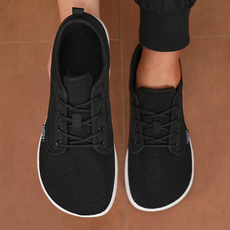 Einzigartige Mesh-Sportschuhe, flexibel, breiter Zehenbereich, atmungsaktiv, minimalistische Wanderschuhe, Outdoor-Aktivitäten, Tennis, faltbare Herrenschuhe – Detail 7