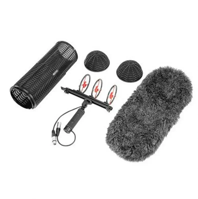 

In stock BY Ws1000 Interview Recrding Suspension Condenser Microphone Blimp Windshield With 3 Shockmount