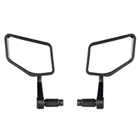 2pcs Bicycle Handlebar Rear View Mirrors Rearview Rectangle Back Mirror Handlebar Mounted Mirrors Mountain Road Bike Accessories