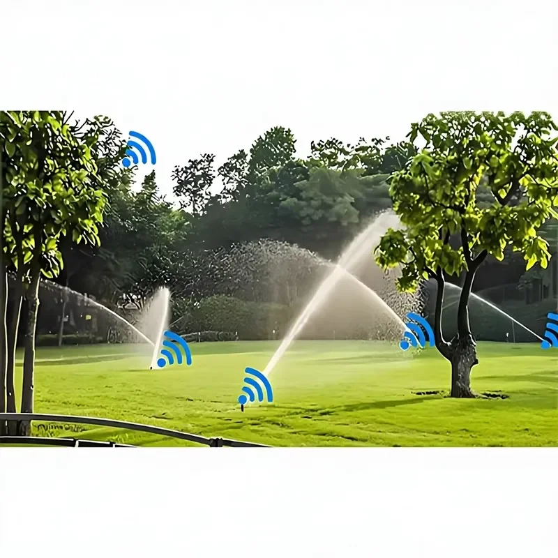 i DaringFish Plastic Intelligent Garden Irrigation System Rain Bird Sprinkler Automatic Watering Remote Control Full Set Farm