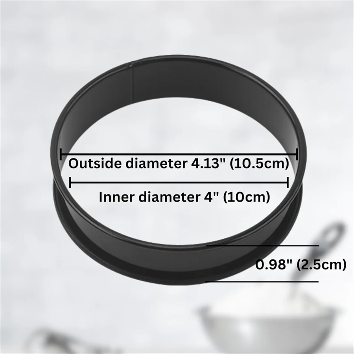 A88M, 8 упаковок, английские кольца для кексов из нержавеющей стали, 4-дюймовые кольца для пышек, антипригарная форма для кондитерских колец, кольца для яиц для жарки яиц