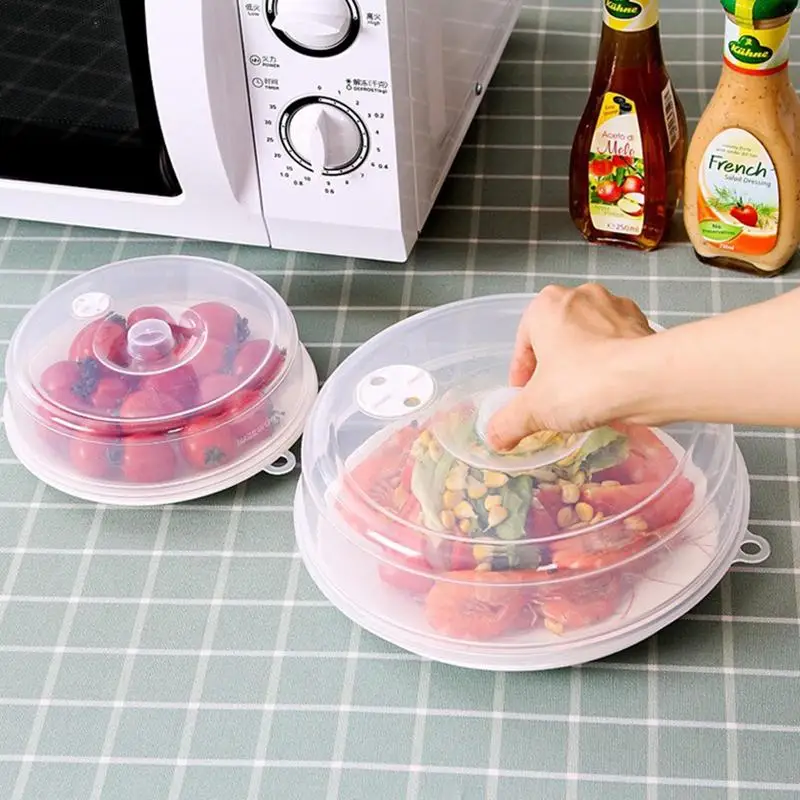 Anti Splatter Heating Sealing Cover Lid with Steam Vents Fresh-keeping Plate Bowl Cover Stackable Microwave Splatter Cover Lid