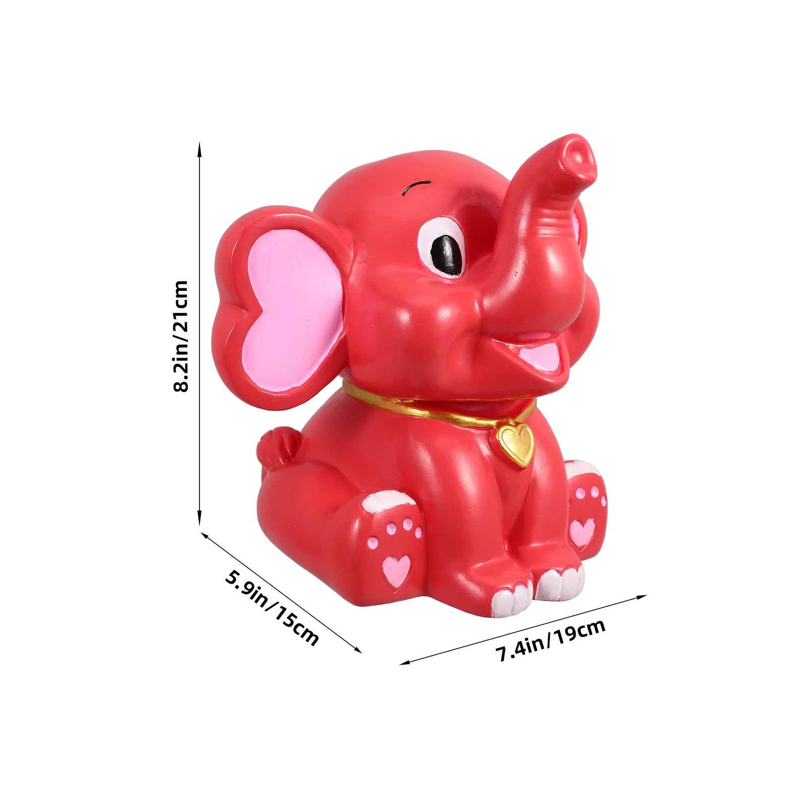 Cofrinho em forma de elefante, caixa de economia de dinheiro de desenho animado, à prova de estilhaços, jarra de armazenamento de moedas para crianças, suporte decorativo para moedas