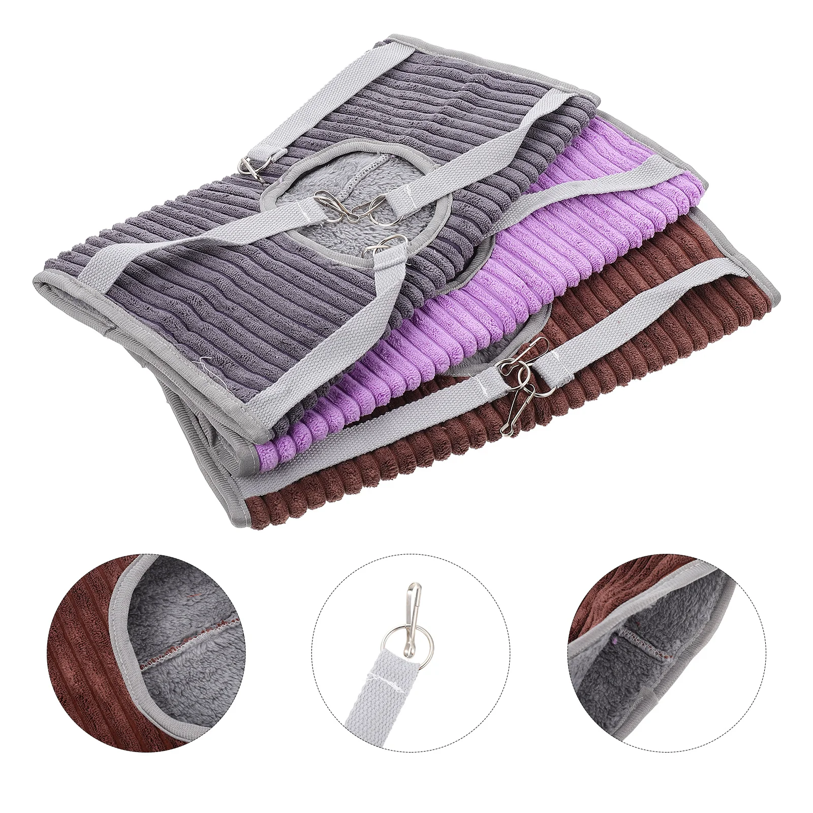 

3Pcs Hanging Pet Hammock Warm Winter Tunnel Breathable Small Pets Nest Hamster Ferret Rat Guinea Pig Hamster Tunnel