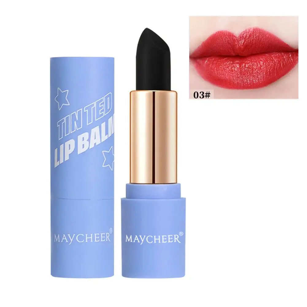 Color Changing Lipstick Black Rose Lip Temperature Natural Lipstick Long Cosmetics Waterproof Lasting Changing Color W3L8