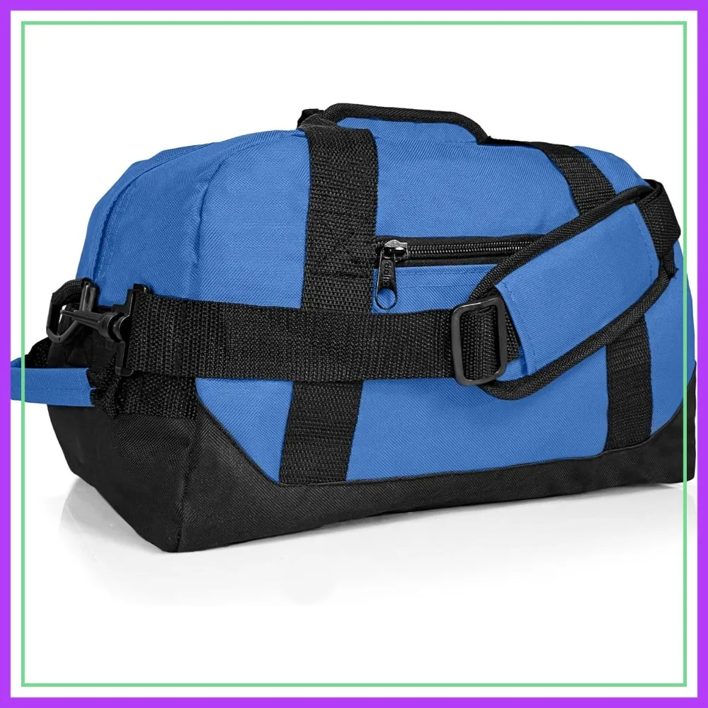 

14" Small Duffle Bag Two Toned Gym Travel Bag for Women Men