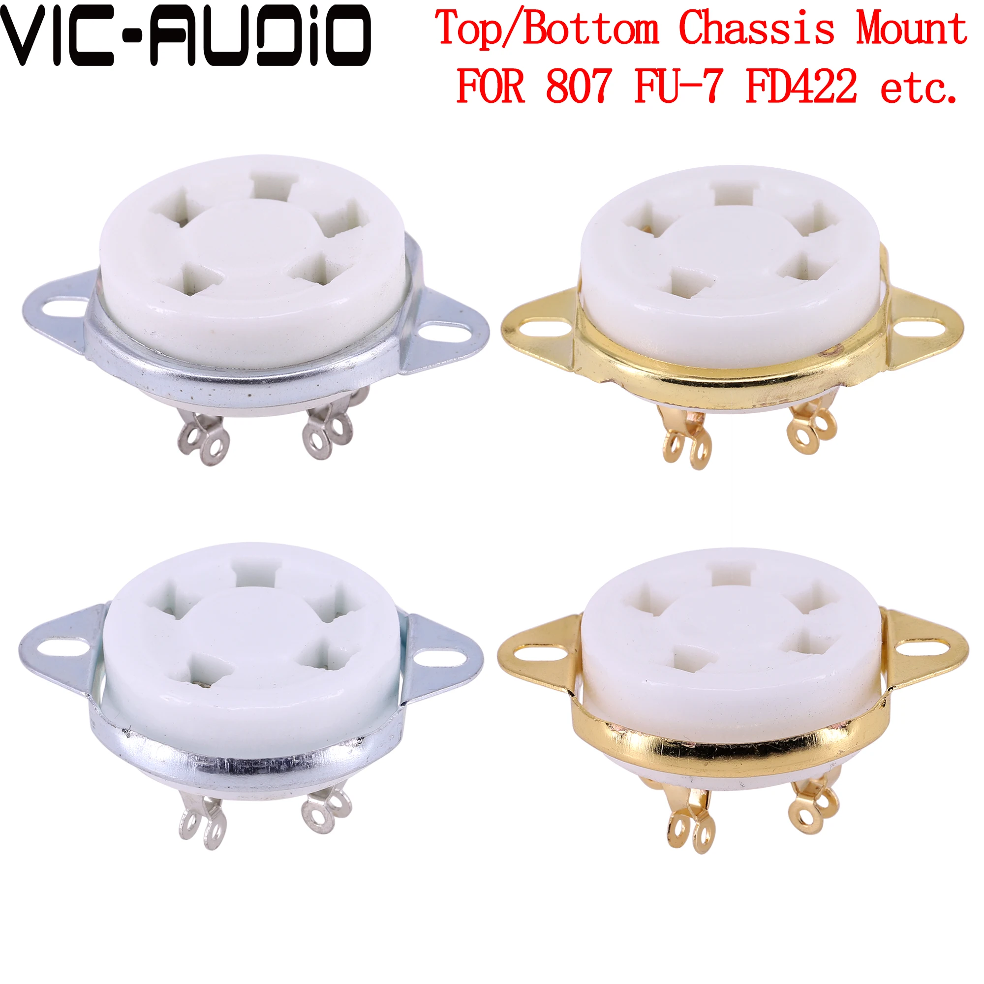 Керамическая 5PIN трубка розетка GZC5-2 5Pin электронная трубка для FD422 24 37 46 27 FU-7 807 вакуумная трубка усилитель винтажное аудио HIFI