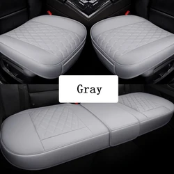 PU Leather Car Seat Front And Rear Cushion Non Slide Auto Accessories Universal Seat Protector Mat Pad Four Season Seat Cover