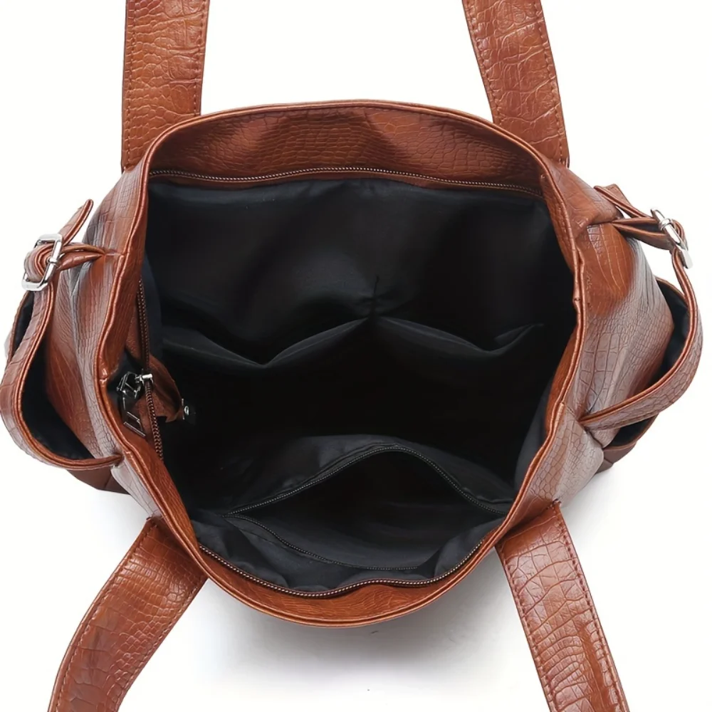 Crocodile Pattern Luxury Shoulder Bag Fashion Tote Bag Women