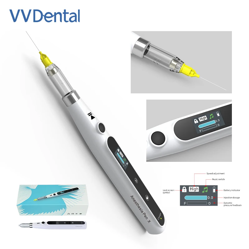 VVdental Dental Oral Anaesthesia Injector Syringe Painless Electric Wireless Portable Dental Anesthesia Device