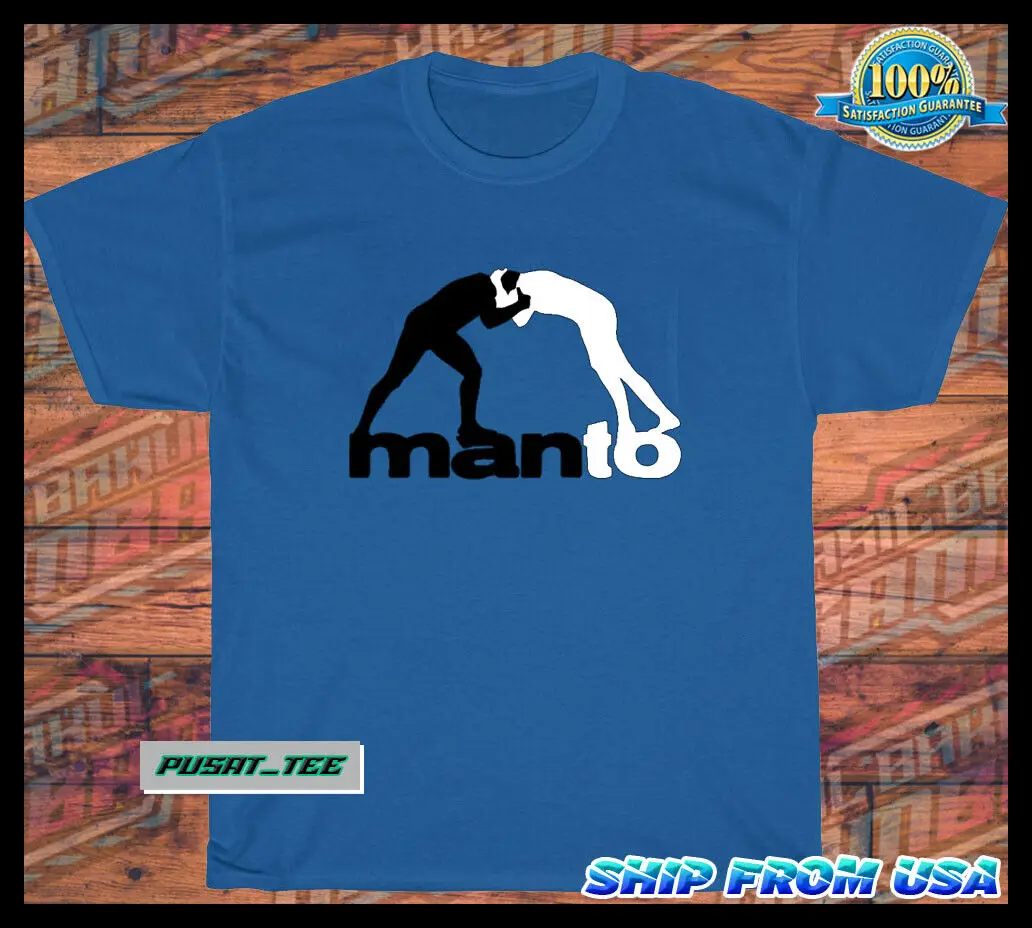 MANTO Brazilian Jiu Jitsu American Funny Logo T-Shirt SIZE S-5XL Blue Navy Red