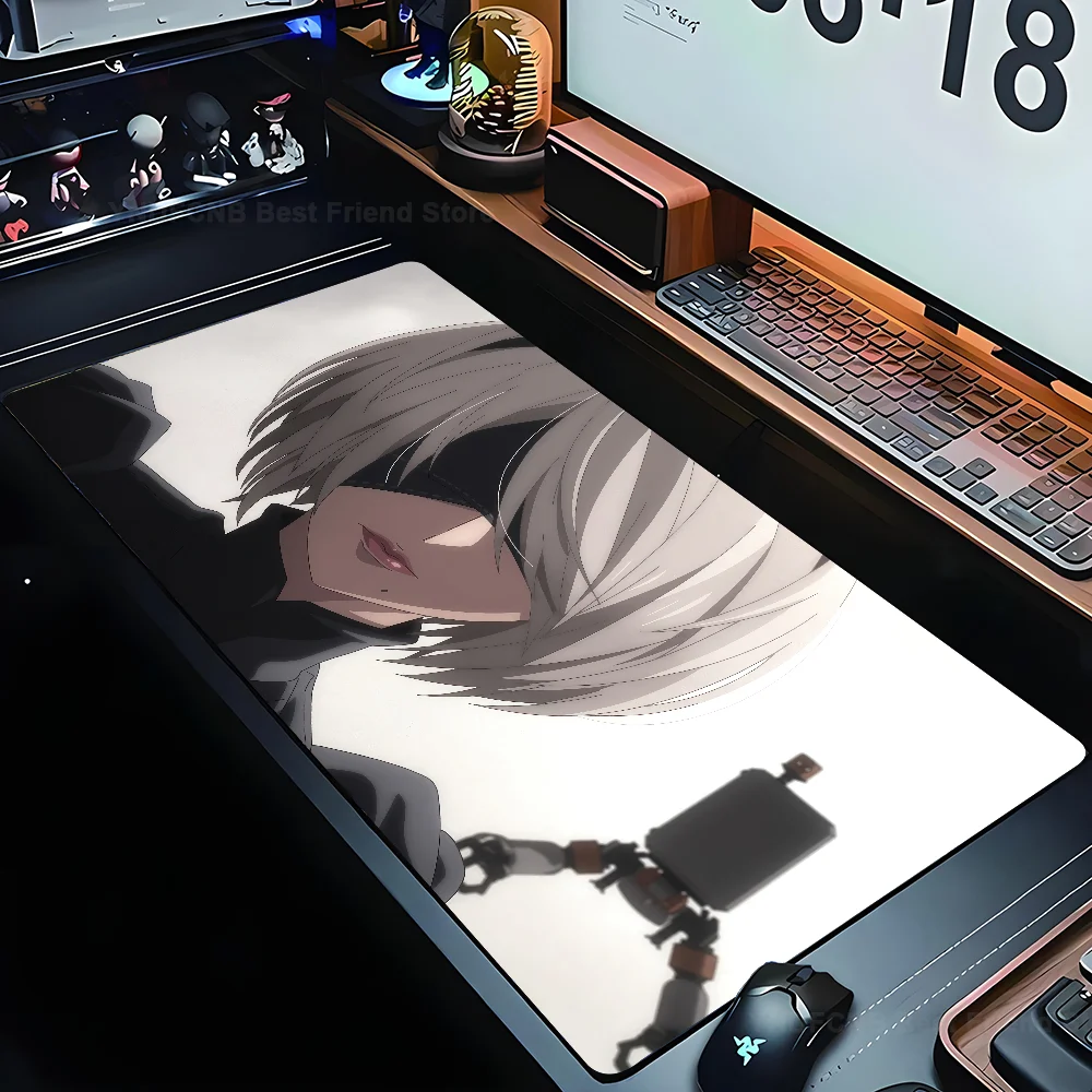 NieRAutomata Anime Mouse Mat Desk Mat With Pad Gaming Accessories Prime Gaming XXL Keyboard Pad