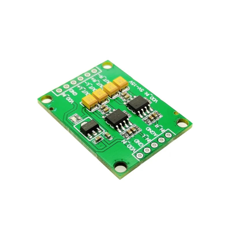 Audio Single-Ended Analog Input to Differential Balanced Analog Output Module Conversion Board Differential