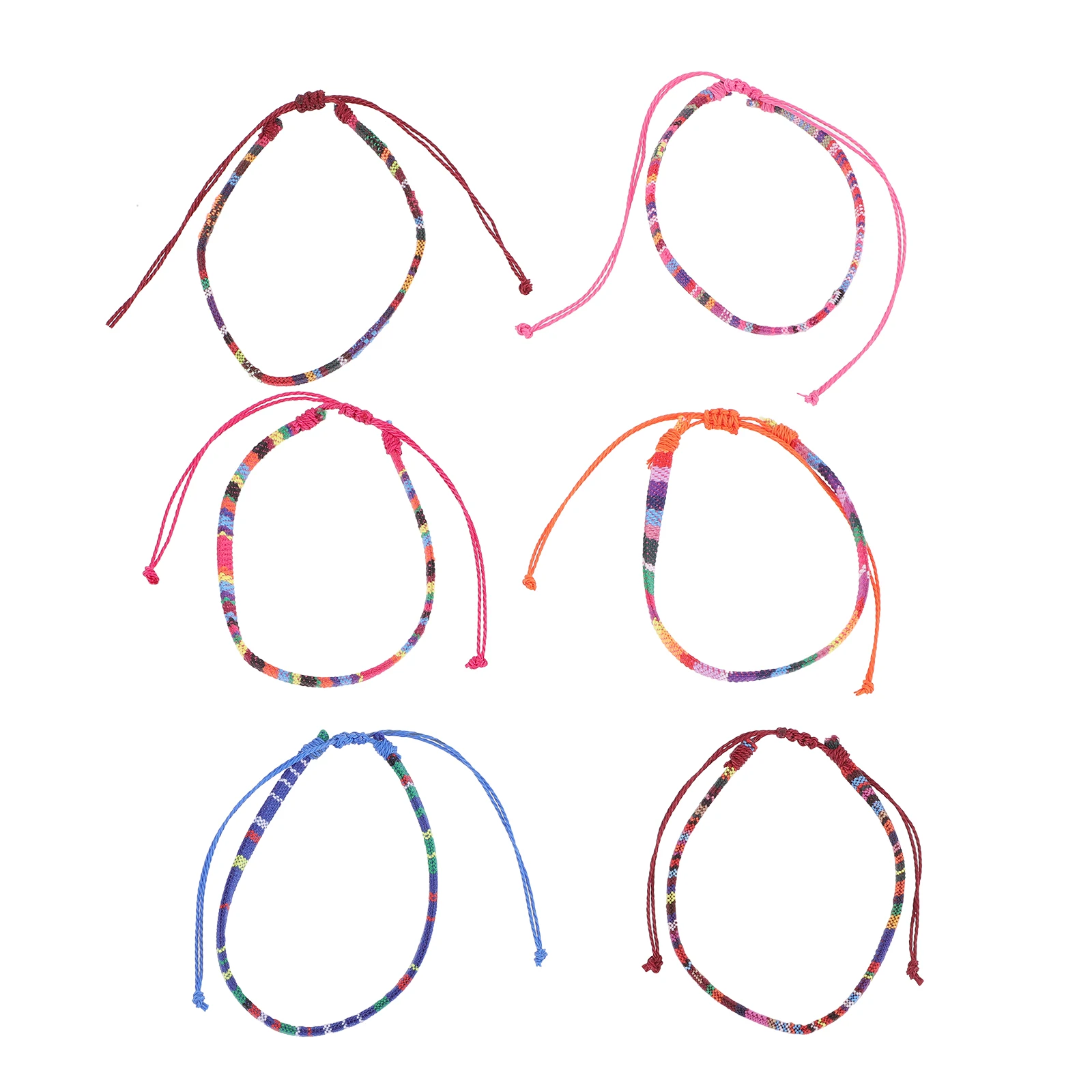 

6Pcs Anklet Large Ankles s Teen Girls Beach Summer Anklets Summer Woven Bracelet Braided anklets Comfortable