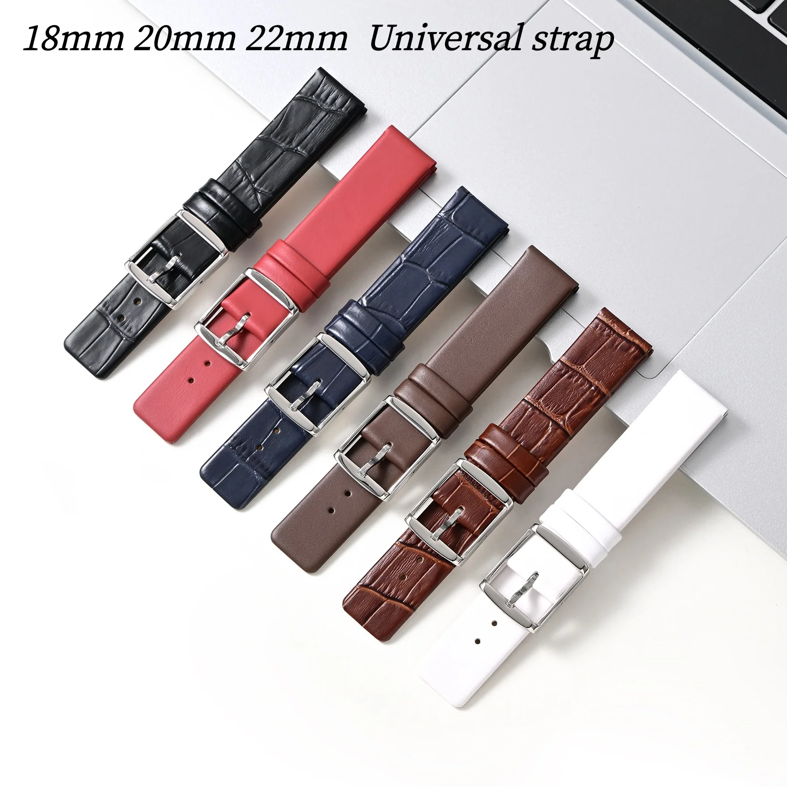 Uniwersalny skórzany pasek do zegarka 18mm 20mm 22mm do CK K2Y211 K2G211 K2M23, klamra na szpilkę, męski damski pasek do zegarka, klamra ze stali nierdzewnej