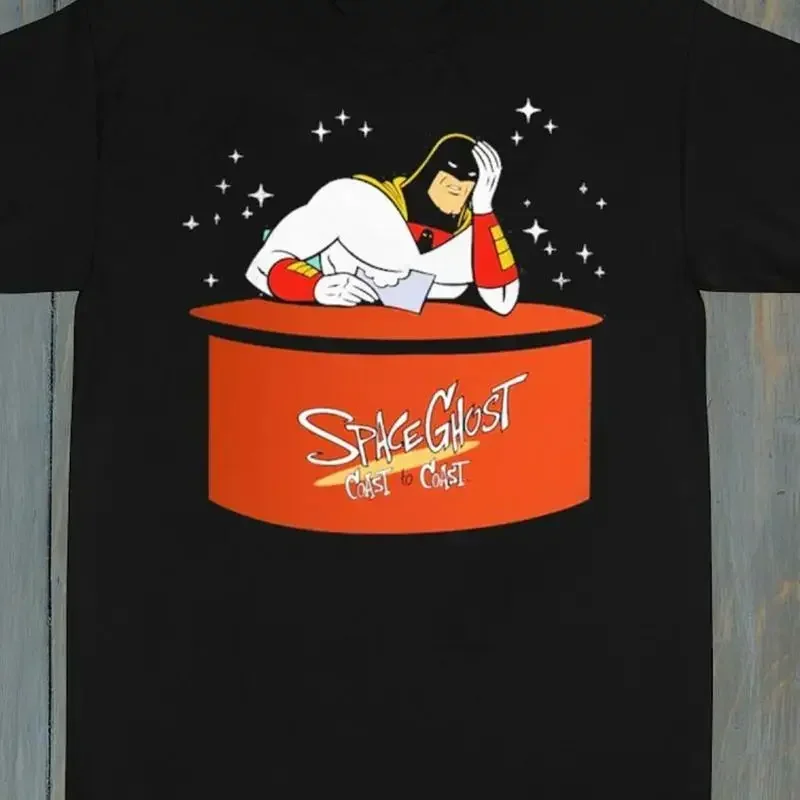 Space Ghost Coast to cartoon T shirt Black XB05