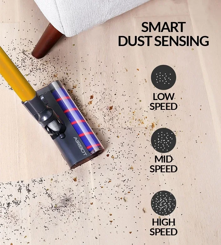 Airbot Hypersonics 27KPa 50mins Cyclone Max Cordless Vacuum Cleaner Handheld Portable Robotic Vacuum Air Purifier Dehumidifier