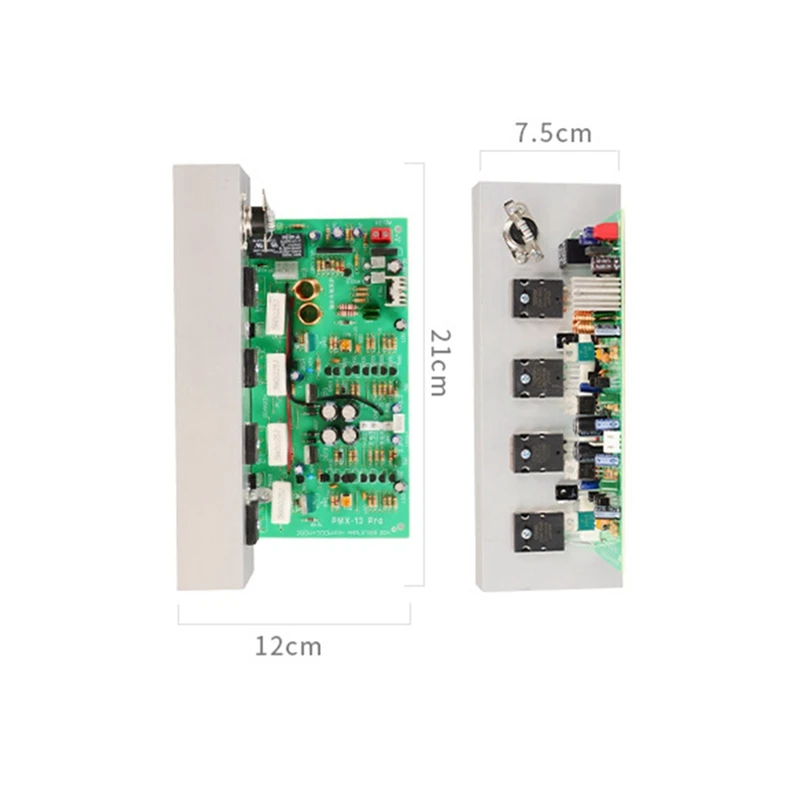 บอร์ดเครื่องขยายเสียง PMX-300W 2SA1943/C5200 300W + 300W พร้อมช่องควบคุมอุณหภูมิ2.0ช่องขยายเสียง HiFi ใช้งานง่าย