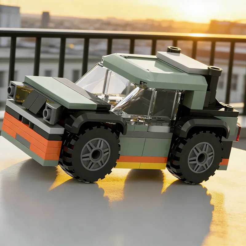 

136pcs MOC 5 Jeepped City Road Model Building Blocks Architecture Creative Christmas Gifts DIY Idea Toys Education Brick