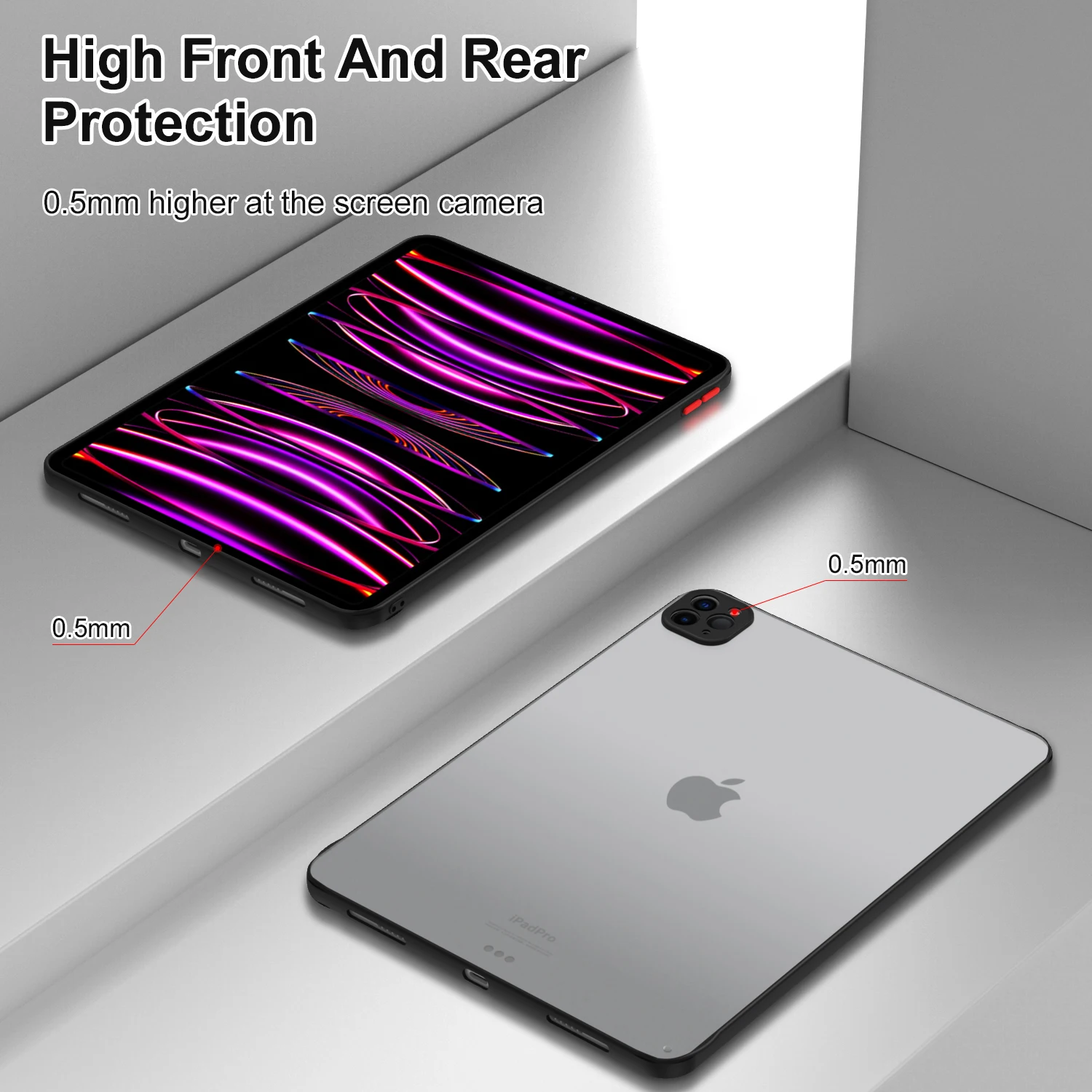 TPU Soft Back Case For iPad Air11 5 4 10.9inch 2022 Ultra-thin Protection Cover For iPad Pro11 M4 iPad10.2 iPad9.7 Mini7 8.3in