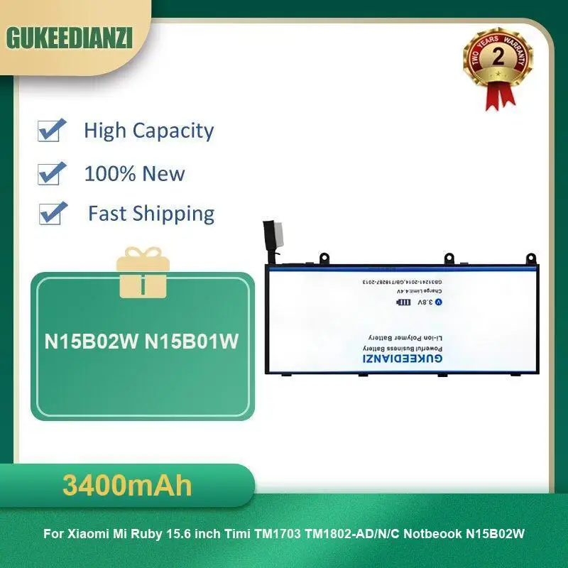 بطارية لجهاز Xiaomi Mi Air 13.3 "12.5" Series اللوحي روبي 15.6 بوصة TM1703 R13B01W R13B02W R10B01W N15B02W N15B01W G15B01W BN81 #3