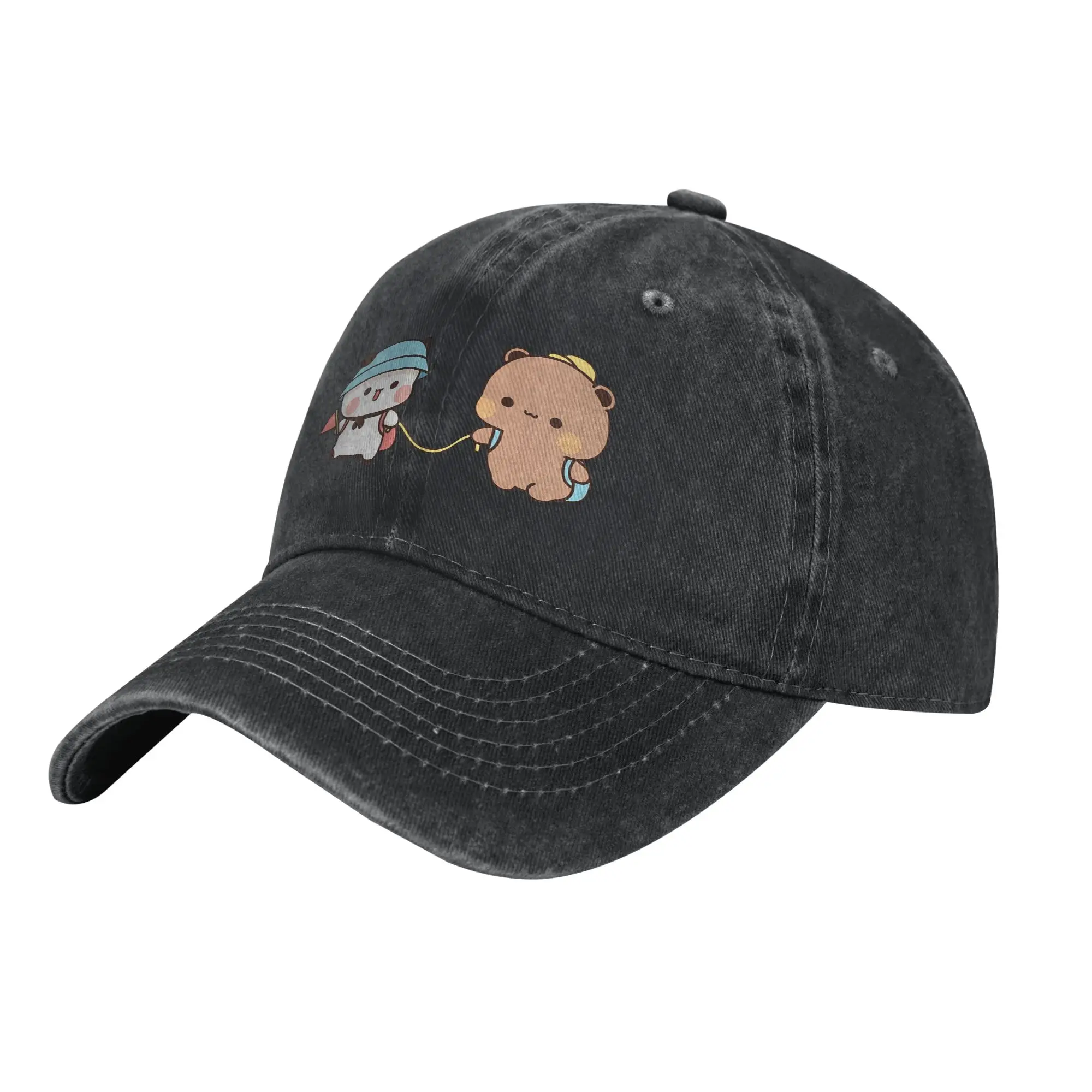Dudu Bear And Bubu Panda On Summer Vacation Casual Baseball Cap For Unisex Men Summer  Outdoor Sports Trucker Hat Baseball Caps