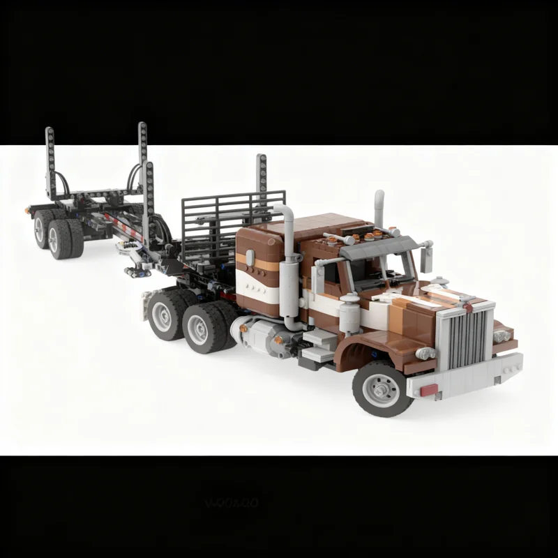 2006pcs MOC Peterbilt 359 Logg - Kids Education Login recensie en prijs