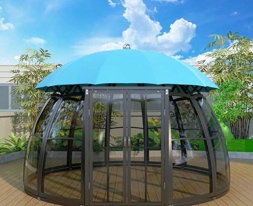 The product can be customized.Outdoor courtyard pavilion, round European style hotel, resort scenic villa,