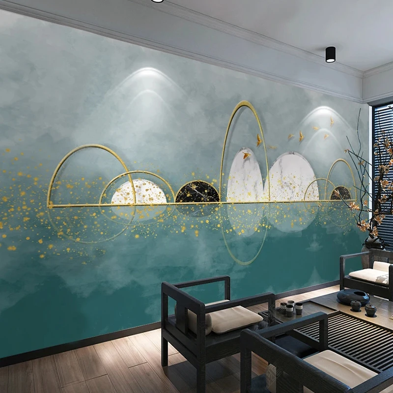 Custom Wallpaper 3D Nordic Creative Abstract Marble Art Mural Background Living Room TV Wall Sticker Poster Papel Pintado Pared