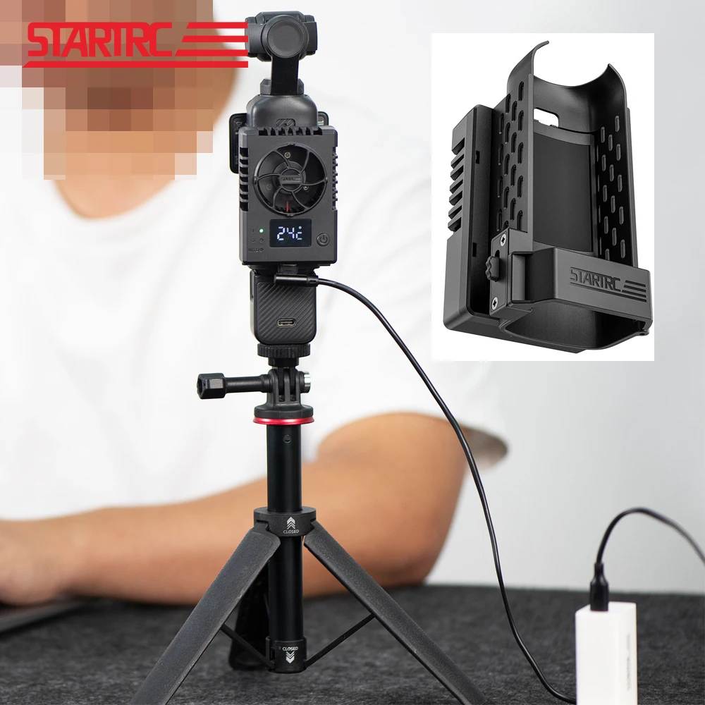 

STARTRC Ice Core Cooling Radiator for DJI Pocket 3 Cooling Fan 3-Speed Smart Cooler Anti-Scratch Heat Sink Camera Accessories