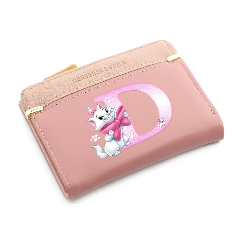 The Aristocats ماري القط المرأة محافظ بسيطة قصيرة المرأة محفظة بطاقة الهوية المحفظة حقائب النساء حامل حافظة للبطاقات متعددة الوظائف المحفظة #4