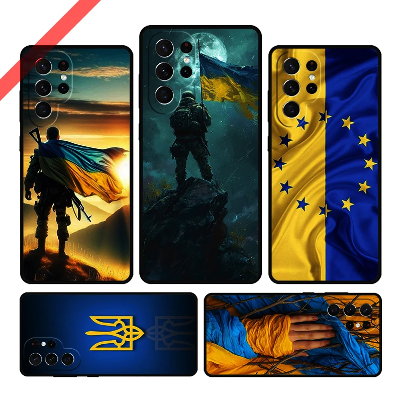 U-ukrainian Flag Phone Case For Samsung Galaxy S20 FE S21 S10 S23 Plus S24 S22 Ultra Coque Note20 Note10 S9 S8 Cover Capa