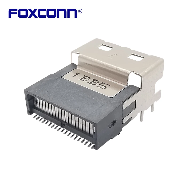 Коннекторы Foxconn SAS 38P SFF-8654 Conn 4i, коннектор для волоконного штыря sff-8654 Conn