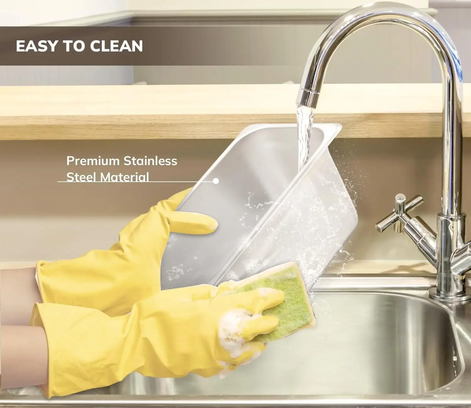 Commercial Grade Stainless Steel Bain Marie Buffet Food Warmer Steam Table for Catering and Restaurants, Good for Parties Buffet